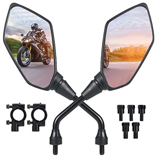 Motorcycle Mirrors OFIG ATV Mirrors with 7/8 Handlebar Mount Compatible with Motorcycle Scooter Moped ATV Snowmobile Polaris Sportsman Dirt Bike Cruiser Chopper