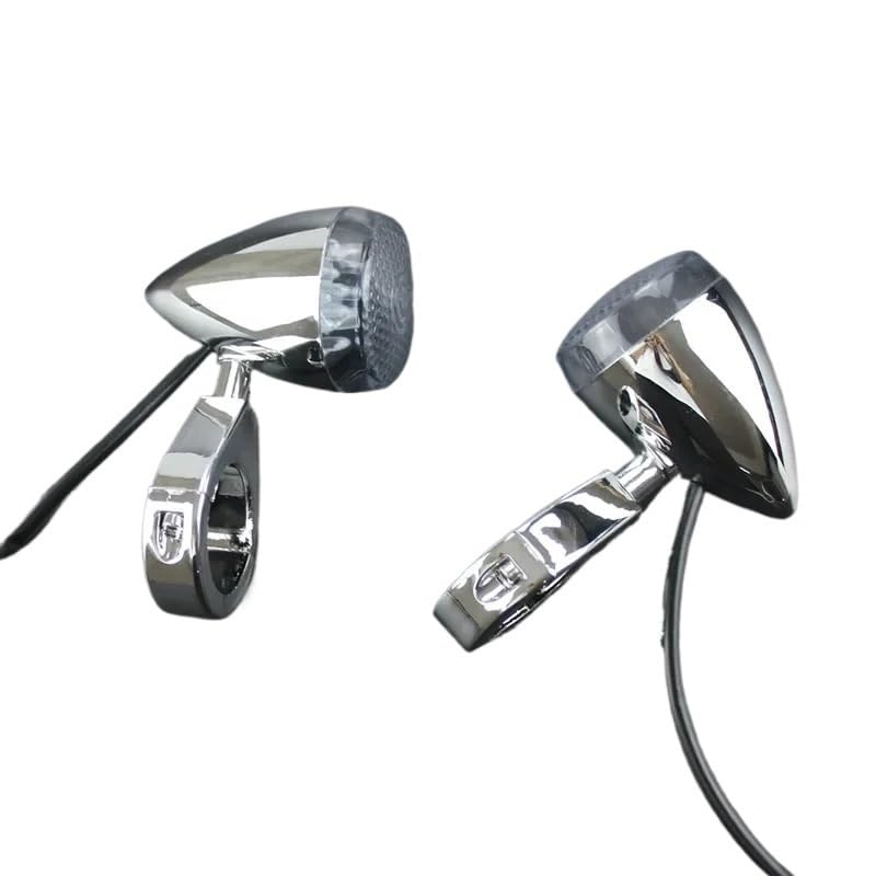 Clignotant LED moto universel pour fourche de cruiser et chopper