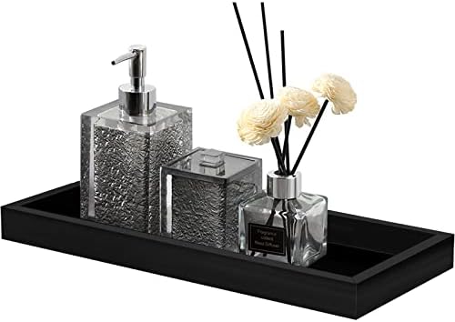 Bathroom Vanity Tray Wood Tray - for Counter Wood Small Bathroom Decorative Tray, Dresser Top Perfume Tray for Home Decoration 11” L x 4.9” W x 1” H