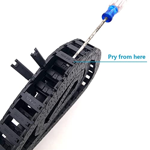 TONONE Corrente de arrasto de cabo transportador de fio 1 metro 10x20mm cabo carregador de fio corre