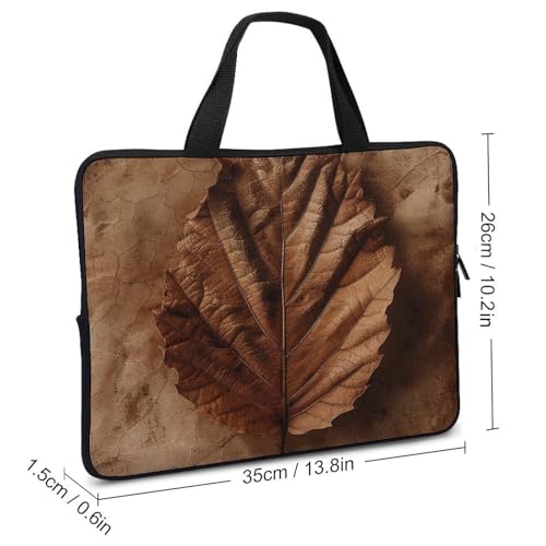 Bolsa bandolera para laptop 13 pulgadas marrón miniatura 2