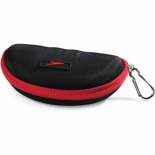 Speedo Unisex Swim Goggle Protective Case Black/Red, One Size