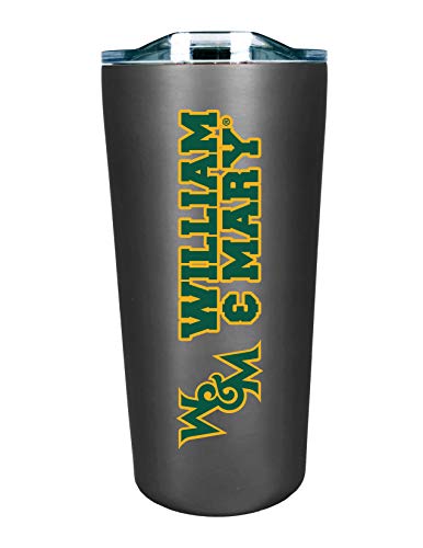 The Fanatic Group College of William & Mary Double Walled Soft Touch Tumbler, Design-4 - Silver