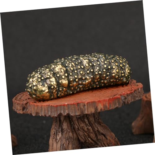 Stobaza 257UPXZ22W66UFKFG5E282Q9 Brass Sea Cucumber Ornaments Money Decorations Book Shelf Decor Car Dashboard Decoration Brass Animal Statues Chinese Decorations Sea Animals Desktop Decor Antique Office Vintage thumb #2