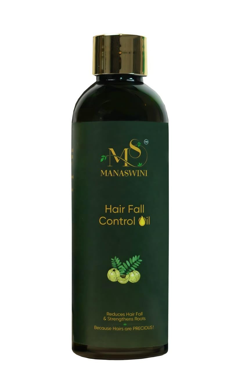 Manaswini Hair Fall Control Oil, Natural Root Strengthening Treatment, 100 ml each, Pack of 3-image-49