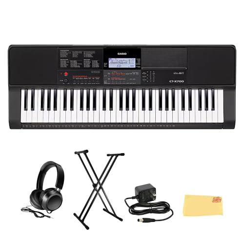 Image of Casio CT-X700 PPK Premium Keyboard Pack with Power Supply, Stand, and Headphones Exclusive Bundle