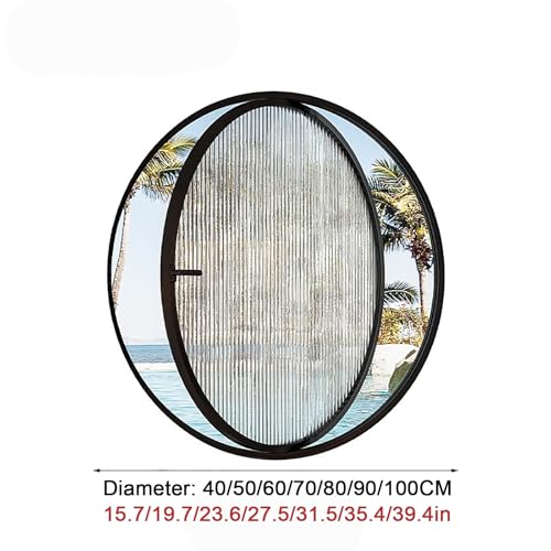 Ventana circular empotrada para eliminar la humedad en baños residenciales 6