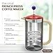 the onul French Press Coffee Maker 34 oz.- Stainless Steel Double Wall Insulated Coffee Press - 3 Level Filtration System with an Exrtra Filter - Cold Brew Coffee and Tea