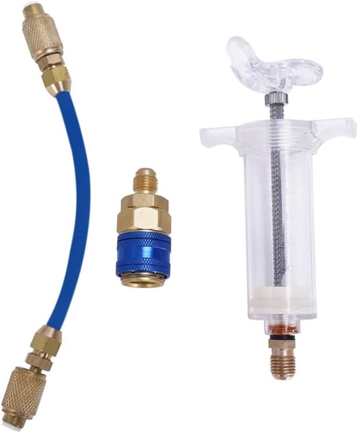 R134a Adapter A/C Oil and Dye Injector Car with R134a Snap