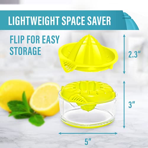 Ark Reamer Lemon Squeezer - Citrus Juicer, Bpa-Free, Anti-Slip Hand Press W/Measuring Cup - Easy To Use & Clean Manual Juicers For Fresh Orange Or Lime Juice - Kitchen Gadgets #TOP6