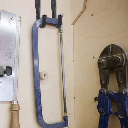 ALAHUGYEF 6 Stück Wandhaken Garagenhaken, Leiterhaken Wandhaken Schwerlast, Wandhalterung Gerätehaken Organizer für Fahrrad Schlauch Werkzeug Leiter Halterung Wandhaken zum Schrauben