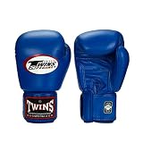 8oz -14oz Boxhandschuhe für Männer & Frauen - Leder -Impact -Boxtraining Kickbox -Sparring -Handschuhe für Stochensack, Kickboxen, Muay Thai, MMA,Blau,12oz