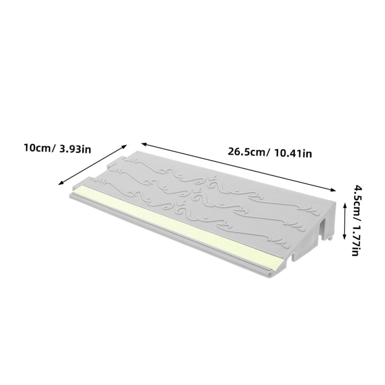 MUCKLILY Wheelchair Ramps for Doorways 2 Pack Glow in Dark Robot Vacuum Curb Driveway Scooter Reducer