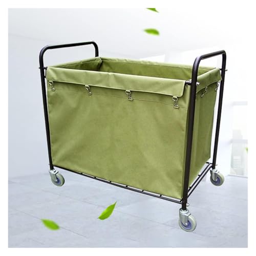 Chariot à linge professionnel en acier renforcé pour hébergement