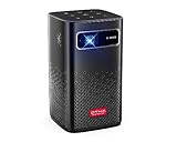 OTHA Mini Projecteur Portable, Pico Projecteur 300ANSI Lumens, 3D DLP WiFi Bluetooth Projecteur Batterie 8000mAh Intégrée, Android Projecteur avec 2x5W Haut-Parleurs