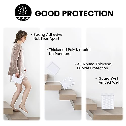 Image of Fuxury Bubble Mailers 6x10 inch 100 Pack White Padded Envelopes Usable Size 6x9 | Self Seal Bubble Envelopes Opaque Bubble Padded Mailers for Small Business Mailing Jewelry Makeup Small Items