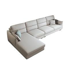 Sofa Linen Living Room Hardwood Frame 133 8 L x57 5 W x37 3 H