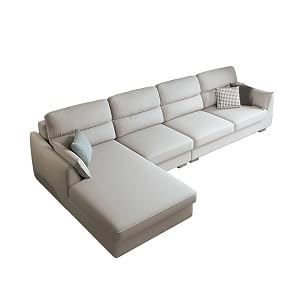 Sofa Linen Living Room Hardwood Frame 133 8 L x57 5 W x37 3 H