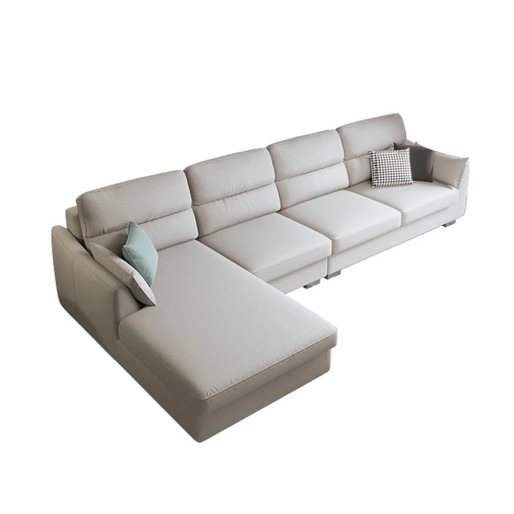 Sofa Linen Living Room Hardwood Frame 133 8 L x57 5 W x37 3 H