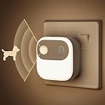 Emeritpro Motion Sensor Night Light Plug in Wall, 3 Lighting Modes-ON-Off-AUTO, 3000K Warm White, Dimmable 30/60/100 LM, Plug in Night Light for Hallway, Stair, Bedroom, Children's Room, 2 Pack