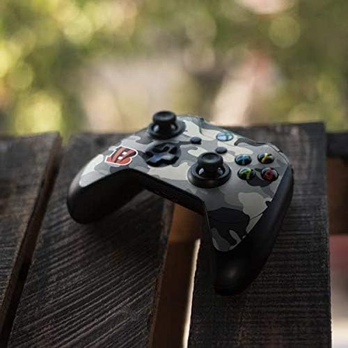 Skinit Decal Gaming Skin Compatible with Xbox One Elite Controller - Officially Licensed NFL Cincinnati Bengals Camo Design