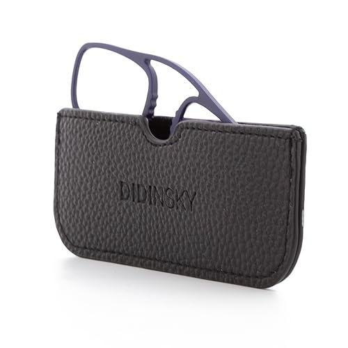 DIDINSKY Prado – Gafas de Lectura Sin Patillas con Estuche Adhesivo para Móvil | Ultrafinas, Ligeras y Resistentes | Diseño Minimalista (Indigo, 2, x, Cuadrada)
