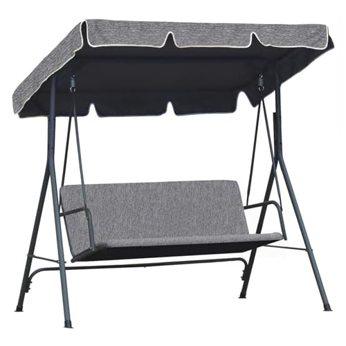 Toldo de repuesto para columpio que soluciona techos rotos de hamaca 3 plazas lino gris 4