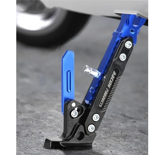 Support de stationnement moto avec béquille réglable portable à roues - 2