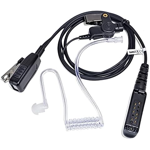 HYS Sepura Sicherheits-Ohrhörer Kompatibel mit Sepura STP8000 STP9000(Tetra) SC20 SC21 Funkgeräten, verdeckte akustische Rohr-Headset Cover