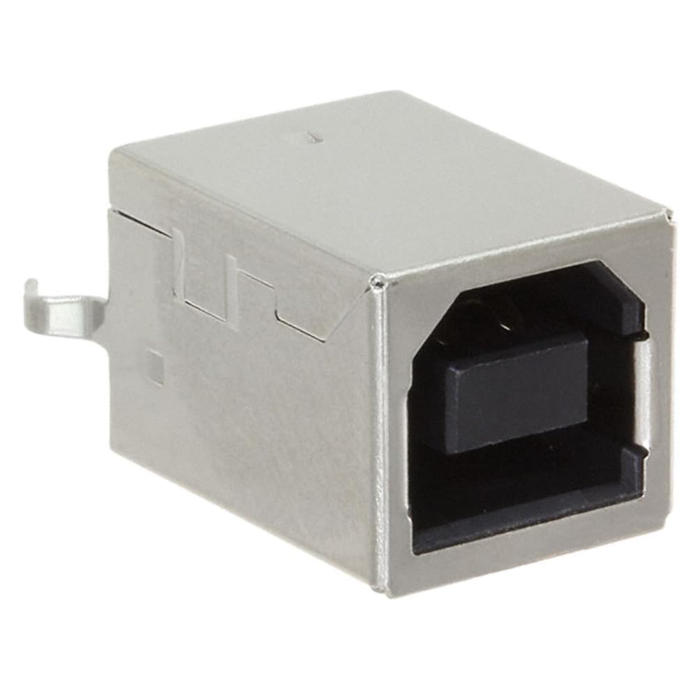 Pack of 2 USB-B-S-F-B-VT Connector Receptacle USB-B (USB Type-B) USB 2.0 4 Position Through Hole :RoHS
