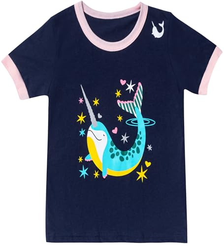 Qtake Fashion Girls Pajamas Summer Short Children Clothes Set Cotton Little Kids Pjs Sleepwear Size 12M-12Years2