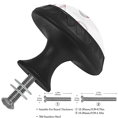 Bouton de tiroir baseball 35mm : fixez facilement ces poignées rondes sur commode
