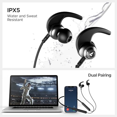 Image of Boat Rockerz 268 Bluetooth in Ear Earphones with Beast Mode, ENx Mode, ASAP Charge, Upto 25 Hours Playback, Signature Sound, BTv5.2 & IPX5(Active Black)