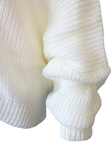 Image of GOLDSTITCH Women's Off Shoulder Batwing Sleeve Loose Oversized Pullover Sweater Knit Jumper
