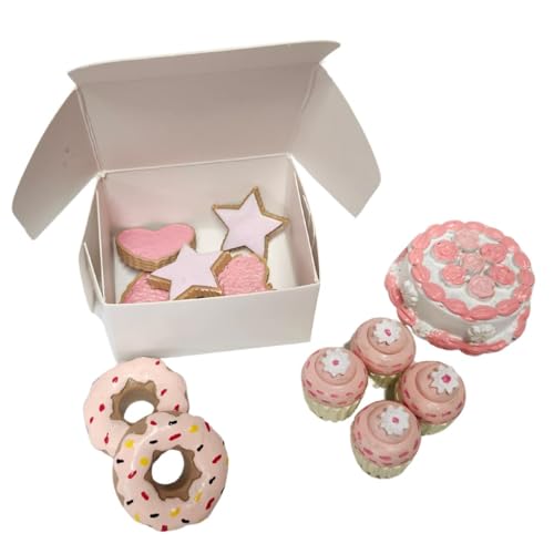 THE QUEEN'S TREASURES 18 Inch Doll Food Accessories, Bakery Party Set Includes Cookies, Cupcakes, Doughnuts, and a Party Cake, Compatible with American Girl Pastry Bake Shop & Kitchen Furniture
