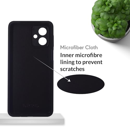 Image of SPRIG Compatible with Moto G54 Premium SilkTone Back Cover Drop Tested Shock Proof Mobile Case for Men, Women, Boys and Girls with Camera Protection (Black)