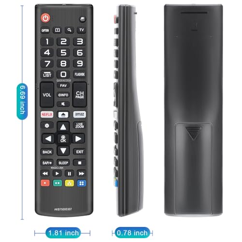 Image of Universal for LG-TV-Remote-Control-Replacement, Compatible with All LG Smart TVs (AKB75095307)