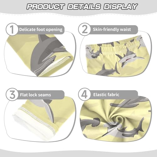 Great Hammerhead Girls Leggings,Workout Leggings for Girls Toddler Athletic Legging Size for 3-10T3