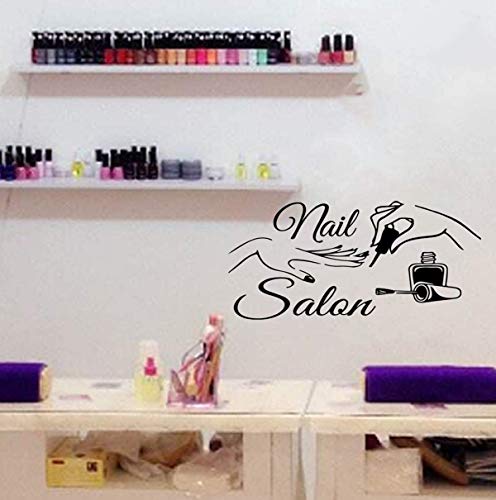 Wall Stickers Decor-Nail Salon Quote Window Sticker Art Polish Bar Manicure Viny Art Decals Manicure Nails Decoration #TOP2
