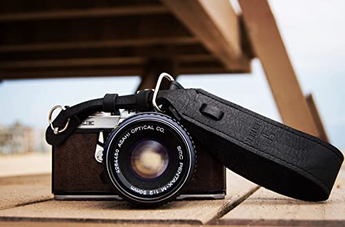Tether Black Leather Wrist Camera Strap For Dslr Or Slr Camera, Dslr Camera Strap. Camera Accessories. Canon Camera Strap. Nikon Camera Strap (Black) #TOP1