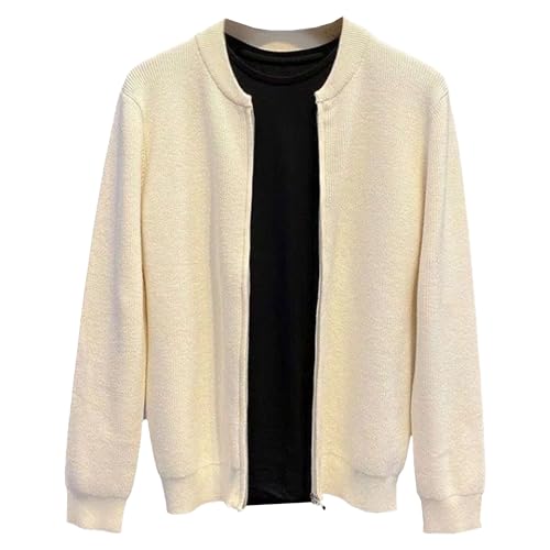 Cardigan homme zippé à manches longues coupe casual aux finitions soignées