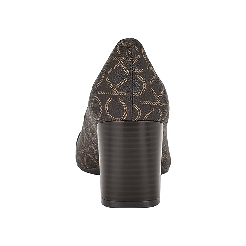 Calvin Klein Women's Unesta Pump, Brown Logo 200, 9 UK - Image 3