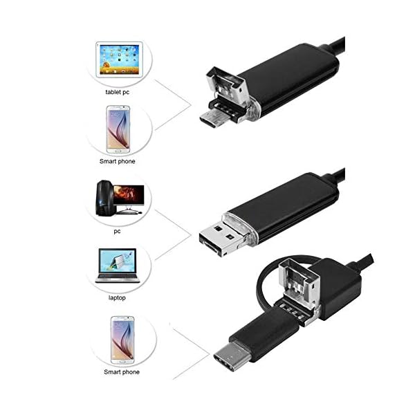 LEAMER 50-1600X Digital Vergrößerung Endoskop 8 LED USB 0.3MP 3 in 1 Tragbares Mikroskop Mini Handheld Digital Mikroskop… – Bild 5