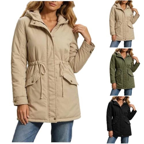 Parka Jackets for Women Winter Sherpa Lined Warm Coats Soft Cozy Outerwear - image 1