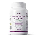HSN Citrato de Magnesio - 400 MG Mineral Elemental 120 Tabletas de Magnesio – Dosis Diaria = 2 Tabletas - Alta Biodisponibilidad | No-GMO, Vegano, Sin Gluten