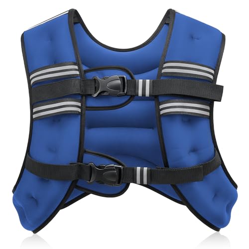 ZELUS 16 lb Fixed Weighted Vest with Reflective Stripe