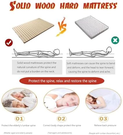 Queen Full Twin Mattress Support Bed Slats - No Assembly Bunkie Board, Portable Modular Design for Couch Platform & Spring Frame Beds, Fits 53x74.8in (135x190cm) Sleeping Pads.