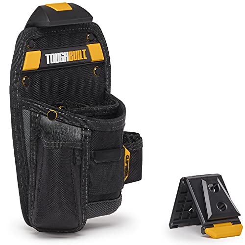 ToughBuilt ClipTech Series Universal Pouch with Utility Knife Pocket Durable Tool Pouch ClipTech Hub Reinforced 1680D Fabric Perfect for Technicians Electricians Jobsite Professionals (TB-CT-26)