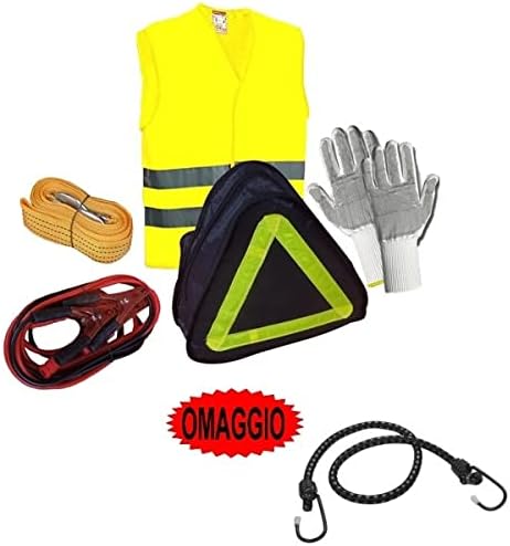 COMPATIBLE WITH DE TOMASO EMERGENCY KIT OF 1 PAIR OF GLOVES, 150AMP BATTERY CABLES, 1 3M TOWING ROPE, 1 CATARFRANGE JACKET