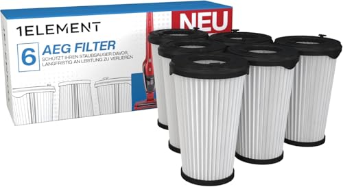 6 Filter für AEG Staubsauger [CX7, CX7-2 & QX8] – ersetzt AEF150 – Ersatzfilter Filterset für Akku-Staubsauger – Hochleistungsfilter für CX7-2-35WR, CX7-2-45AN, QX8-1-45CR